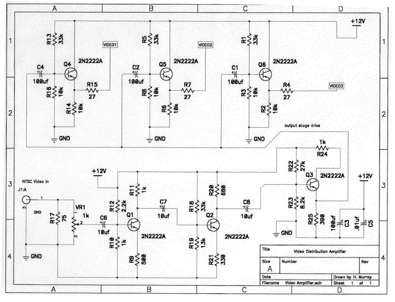 NTSC Video Amplifier